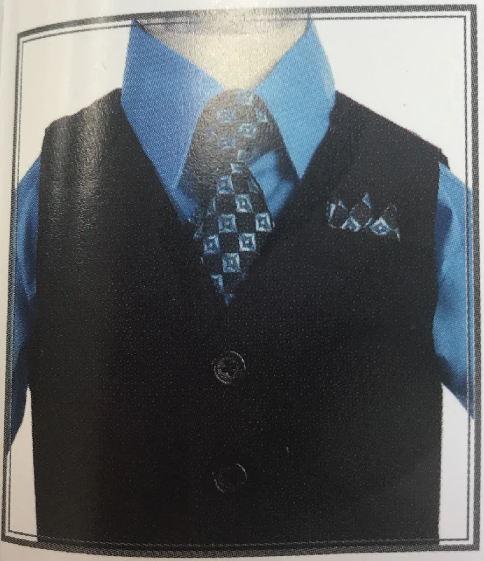 Halter DressLA Merchandise LADBG688 4 pc Pin striped Formal Boys Suit