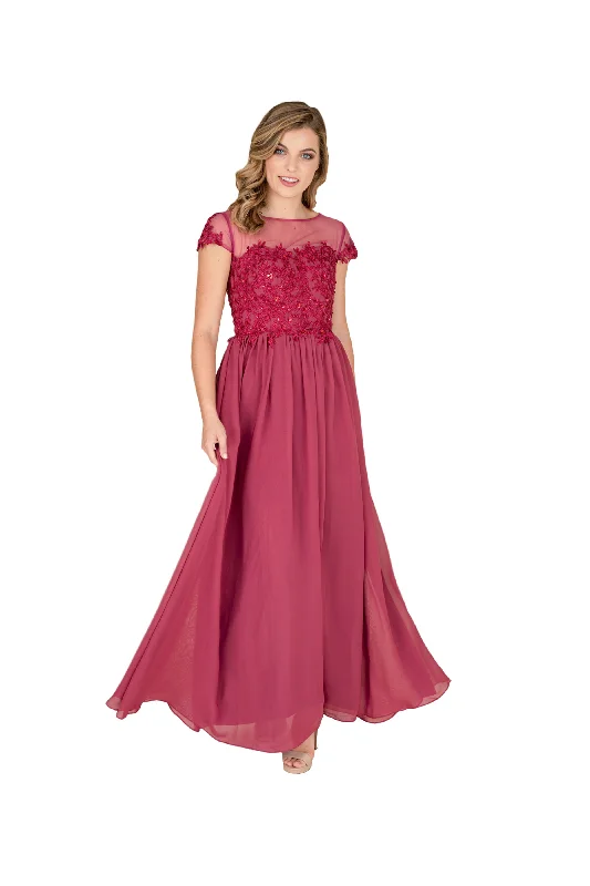 Trumpet DressWomen Chiffon Flare Formal Gown