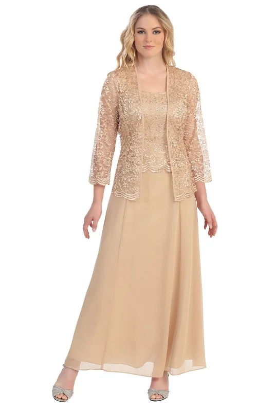 Sweetheart Neckline DressLa Merchandise SF8466 2-Piece Lace & Chiffon Mother of Bride Dress Sweetheart Neckline DressLa Merchandise SF8466 2-Piece Lace & Chiffon Mother of Bride Dress