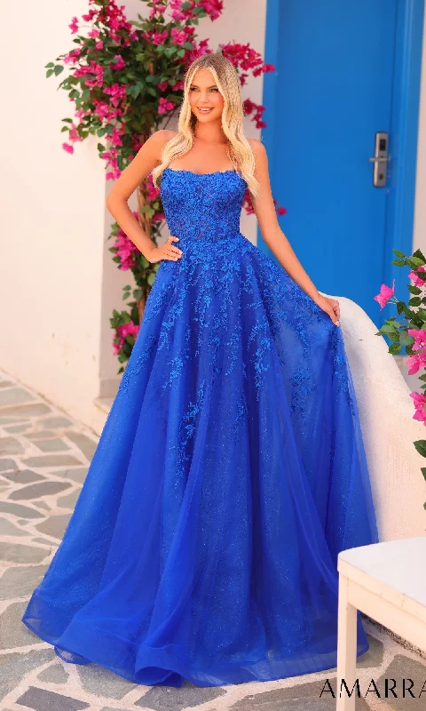 Satin DressLong Prom Dress: Amarra 88258