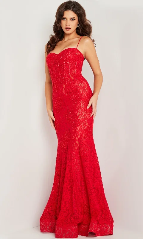 women's minimalist dressesJovani Floor-Length Glitter-Lace Prom Dress 07499