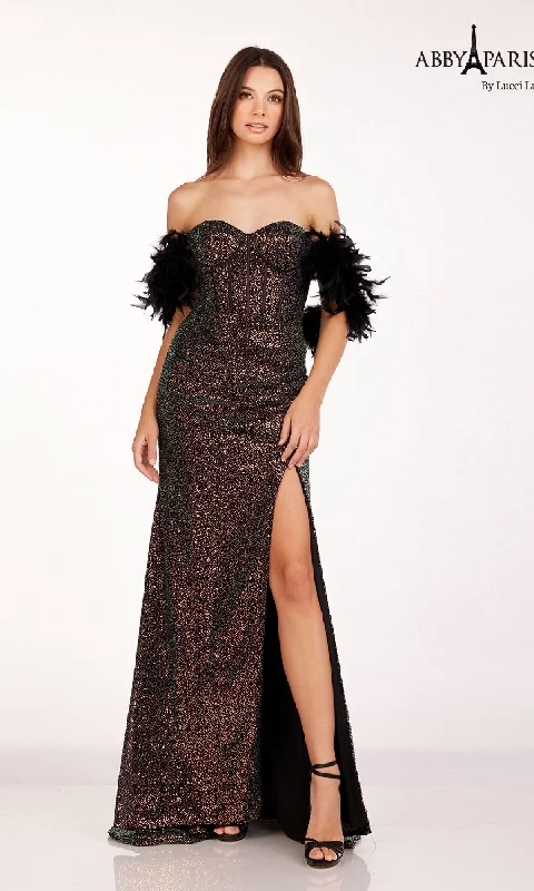 women's party dressesLong Prom Dress: Abby Paris 90254