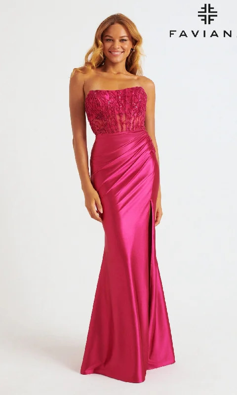 women's fashionable dressesLong Prom Dress: Faviana 11246