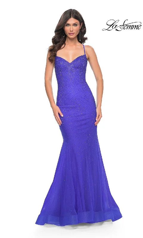 Formal DressLa Femme Embellished Long Mermaid Prom Dress 32273