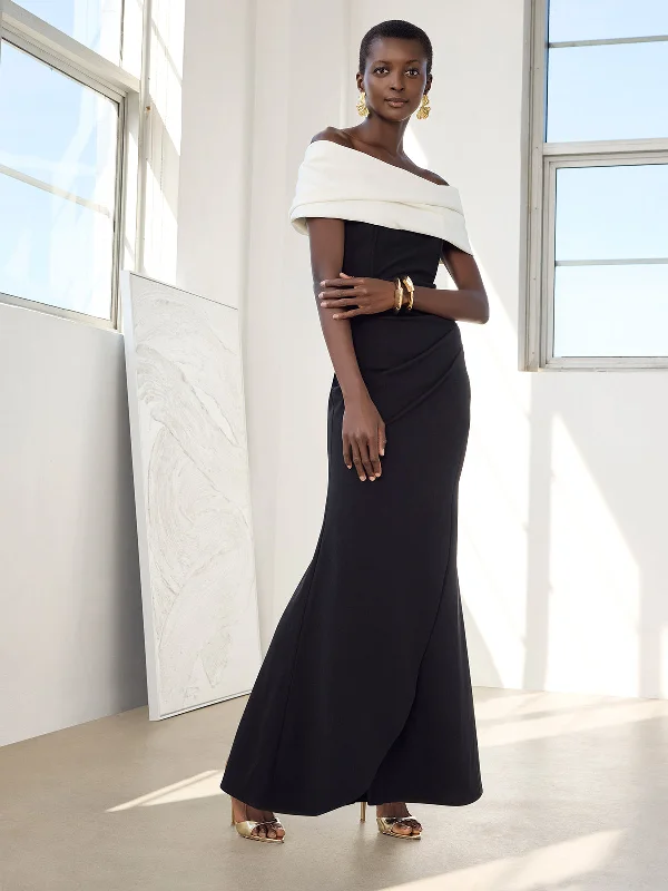 women's evening dressesMon Cherie Duotone Gown