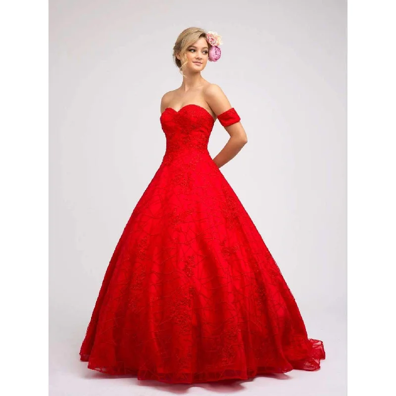 Mermaid DressLa Merchandise LAT692 Strapless Lace Quince Ball Gown Removable Sleeve Mermaid DressLa Merchandise LAT692 Strapless Lace Quince Ball Gown Removable Sleeve