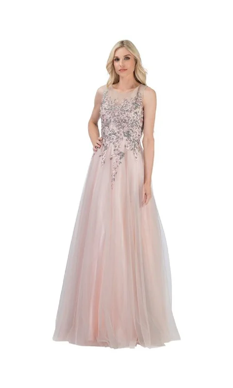 women's retro dressesBlush Pink Long Prom Ball Gown: Chicas C7545