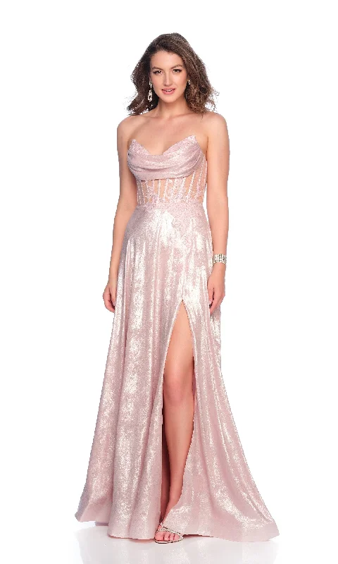 Custom DressLight Pink Prom Dress: Dave & Johnny 12182
