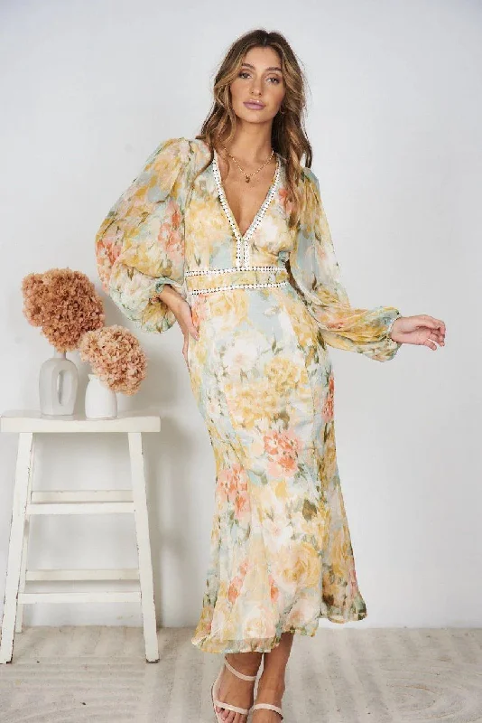 women's wedding guest dressesDay to Night Semi Formal Printed Dress