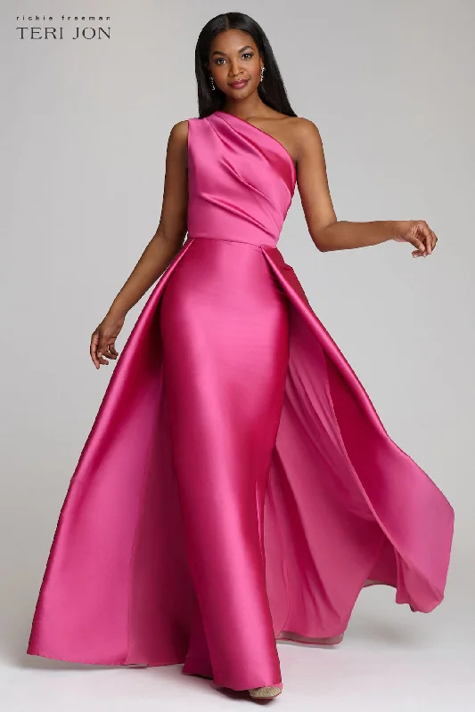 women's maximalist dressesOne Shoulder Stretch Gazar Gown