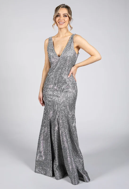 Organza DressSilver Shimmer Gown