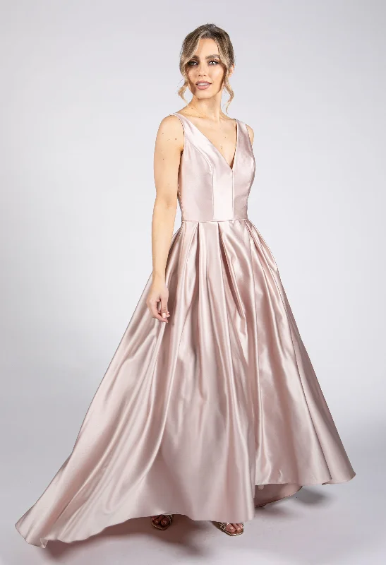 Lace DressSatin Blush Ballgown