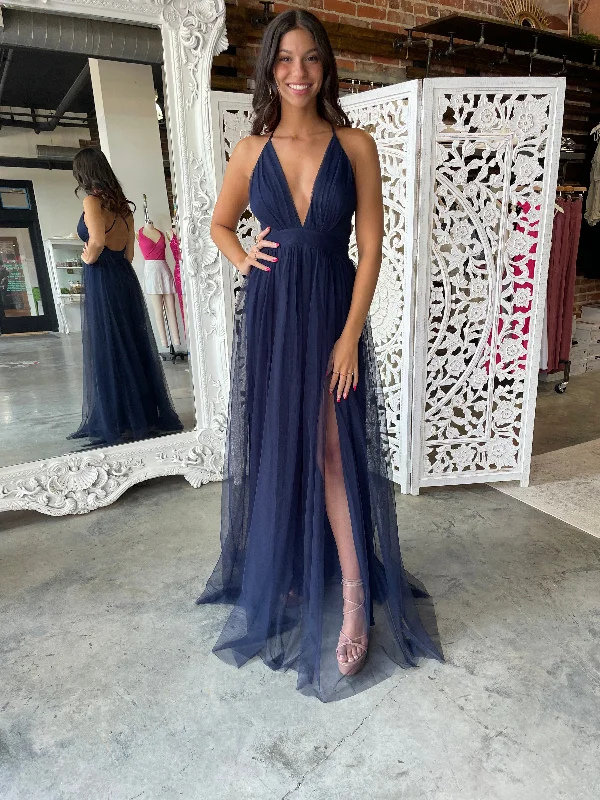 Backless DressLove Spell Gown (Navy)
