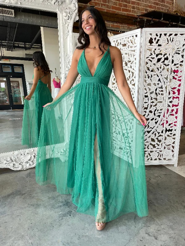 Cut-Out DressLove Spell Gown (Emerald)