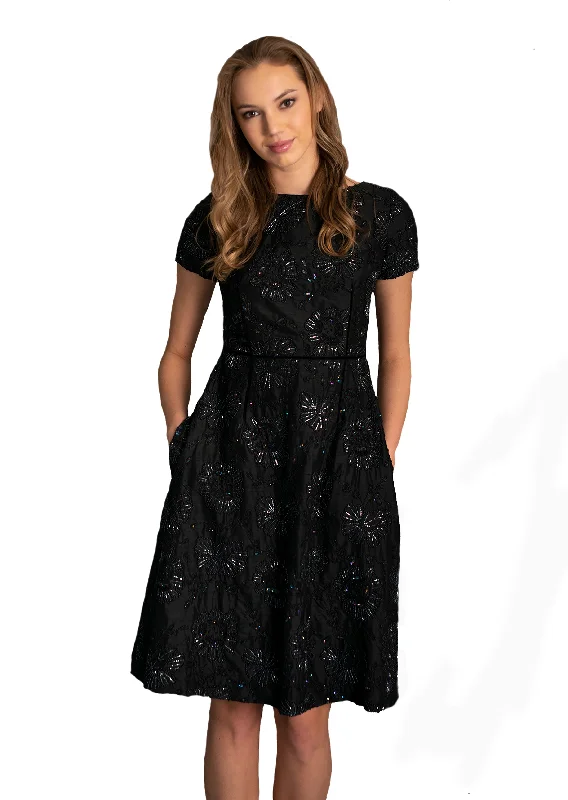 Zipper DressWomen's Formal A-Line Pockets Dress