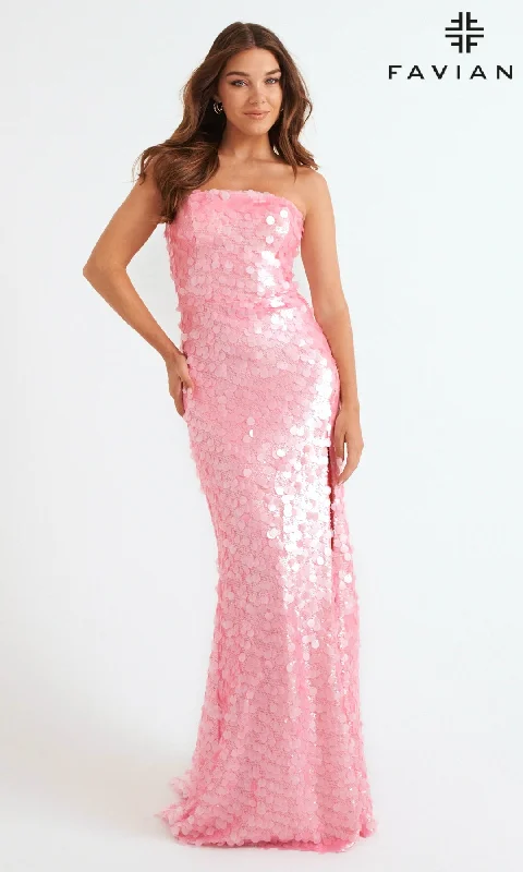 women's retro dressesLong Prom Dress: Faviana 11258