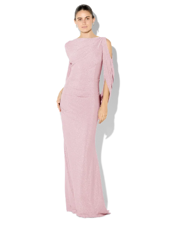 women's bridesmaid dressesPeta Pink Lurex Gown