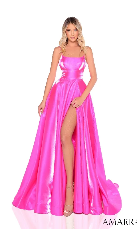 women's sleeveless dressesLong Prom Dress: Amarra 88382