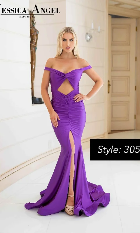 women's sheath dressesCut-Out Long Prom Dress: Jessica Angel 305