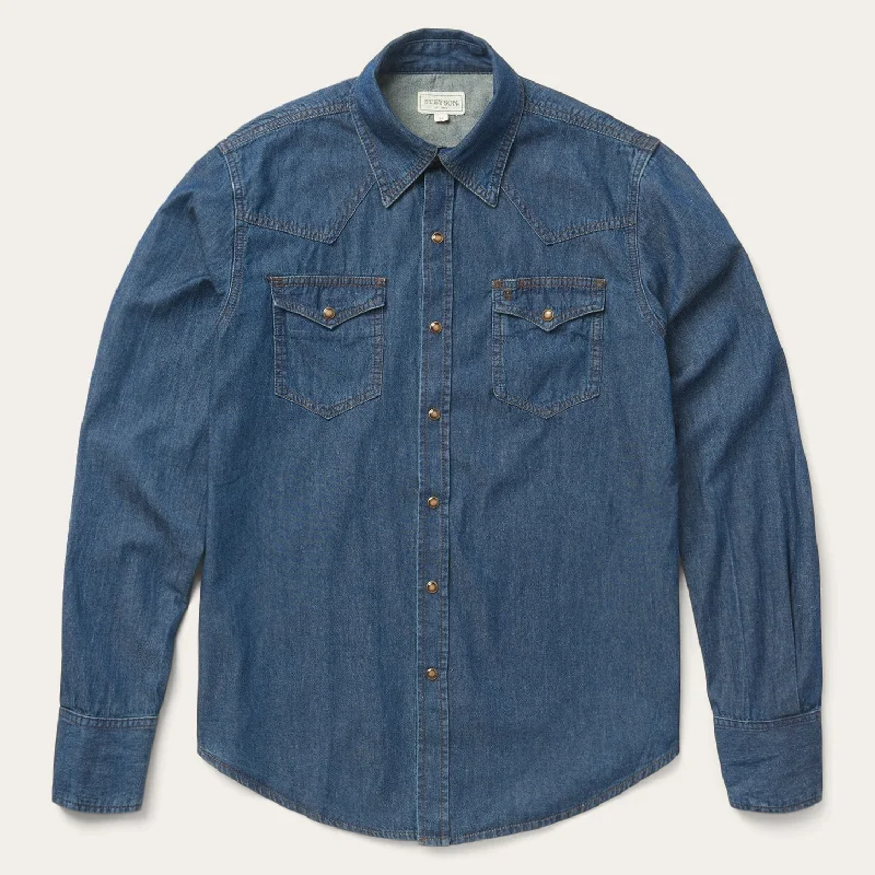 Men's Jeans Made from Recycled MaterialsModern Denim Western Shirt