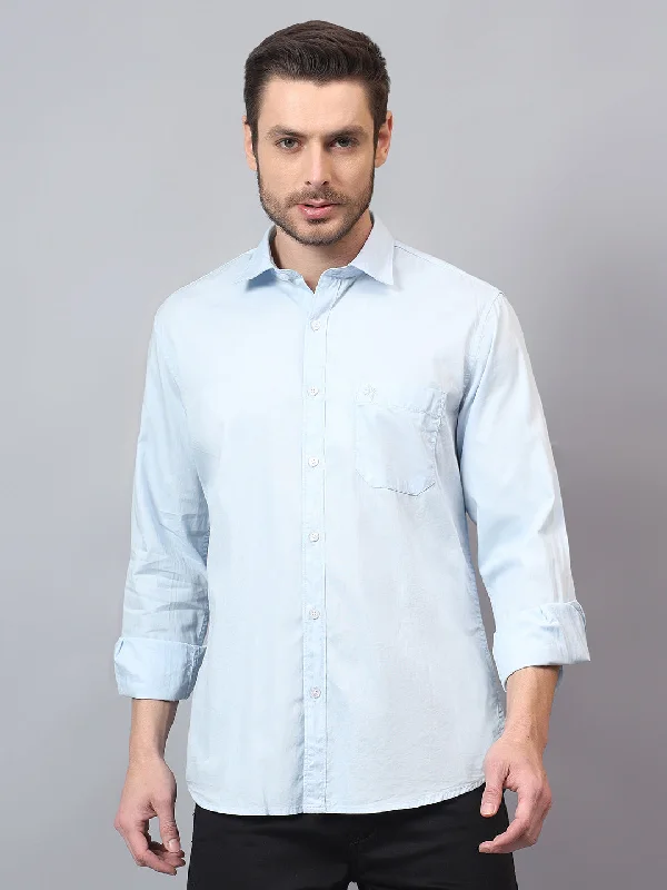 Men's Pants with Contrast Fabric PanelsMen's Sky Blue Solid Full Sleeves Casual Shirt Men's Pants with Contrast Fabric PanelsMen's Sky Blue Solid Full Sleeves Casual Shirt