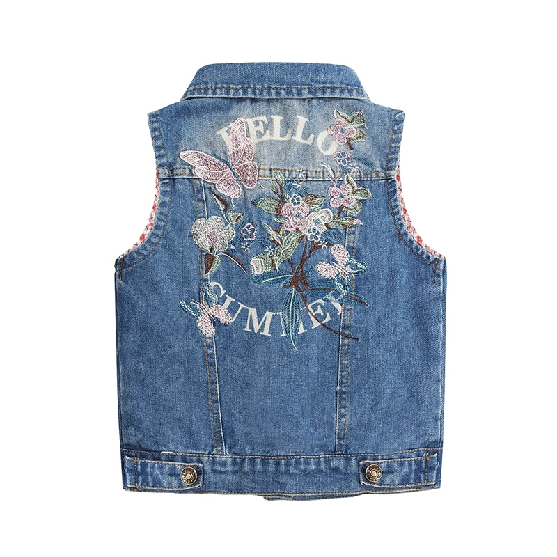 Elegant Straight-Leg Men's JeansGirls Distressed Sleeveless Jacket Embroidered Denim Vest Jacket Tops Elegant Straight-Leg Men's JeansGirls Distressed Sleeveless Jacket Embroidered Denim Vest Jacket Tops