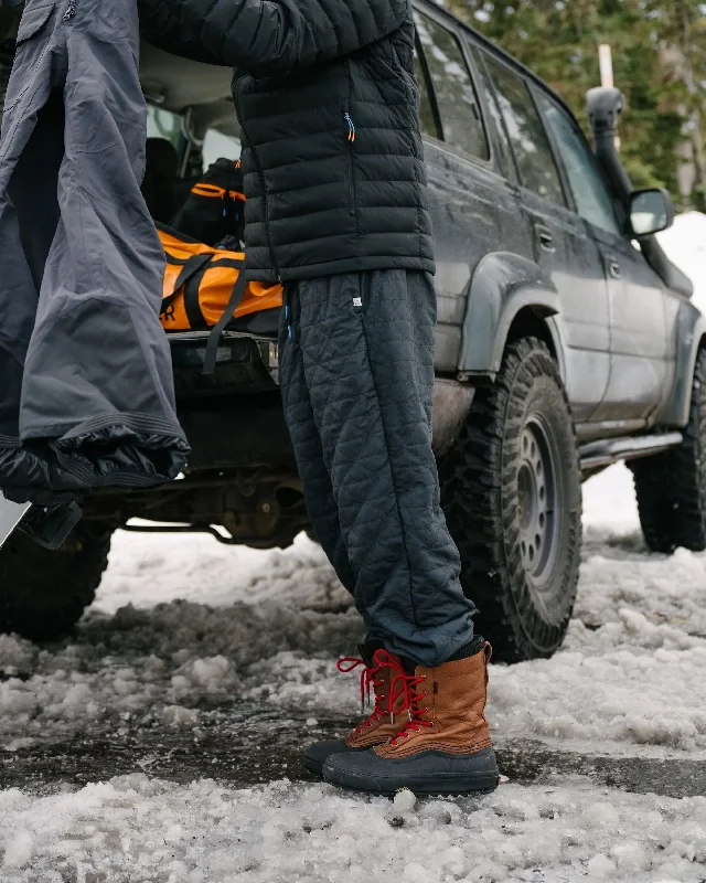 Men's Pants with Contrast StitchingTimberline Recycled Quilted Jogger - Black
