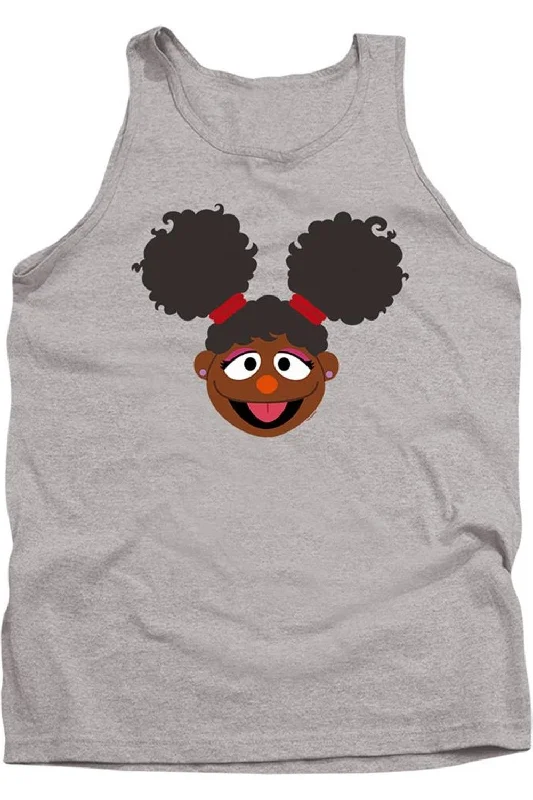 Men's Shirts with Hidden PocketsSesame Street Gabrielle Face Adult Tank