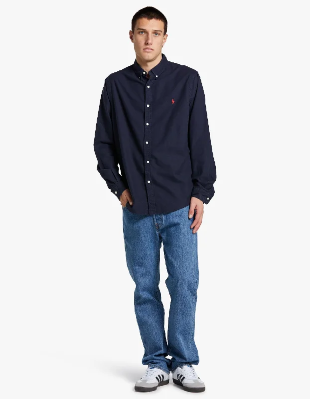 Men's Pants with Elastic CuffsCustom Fit Oxford Shirt GD Oxford - RL Navy