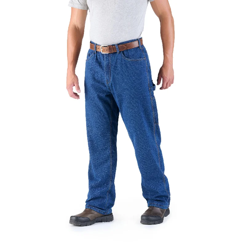 Flexible Stretch Men's JeansHeartland Flannel-Lined Denim Dungaree