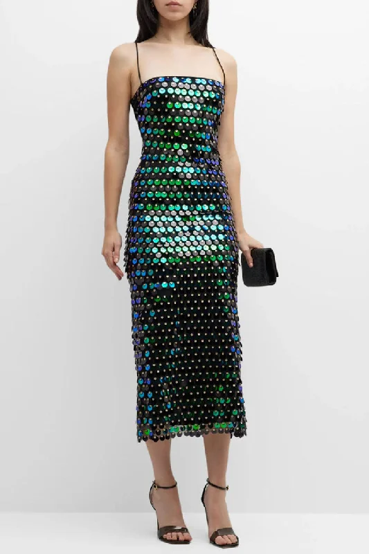women's lace dressesSparkly Mermaid Sequin Spaghetti Strap Split Evening Maxi Dress - Dark Green women's lace dressesSparkly Mermaid Sequin Spaghetti Strap Split Evening Maxi Dress - Dark Green