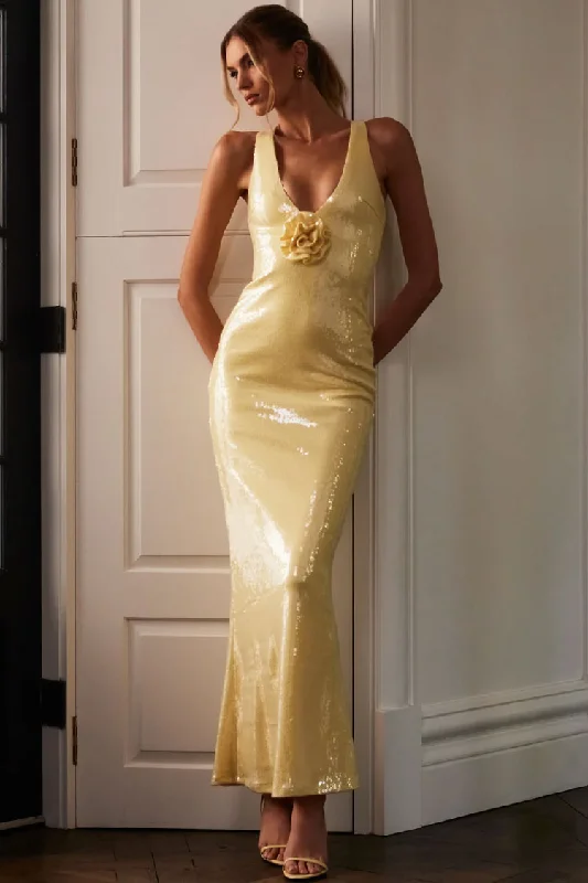 women's bridesmaid dressesSexy Rosette Deep V Sleeveless Split Fishtail Sequin Evening Maxi Dress women's bridesmaid dressesSexy Rosette Deep V Sleeveless Split Fishtail Sequin Evening Maxi Dress