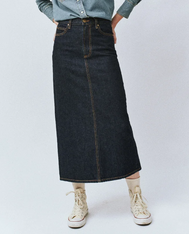Fashionable Men's JeansThe Column Skirt. -- Midnight Rinse