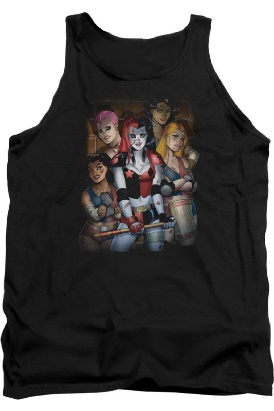 Men's Shirts with Belt AttachmentsBatman Bad Girls Adult Tank Top