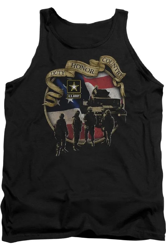 Men's Shirts for Outdoor ActivitiesU.S. ARMY Duty Honor Country Adult Tank