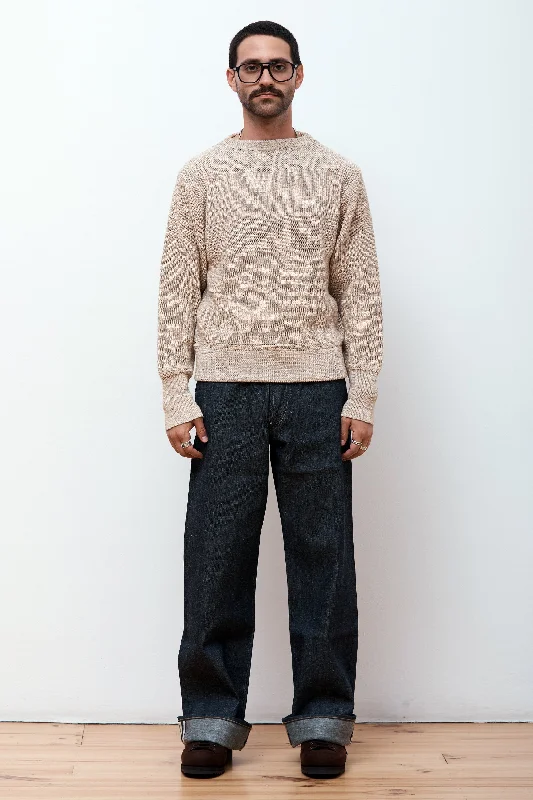 Men's Sweaters with Shawl CollarsLOT.515 A.R.C SWEATER MIX BEIGE
