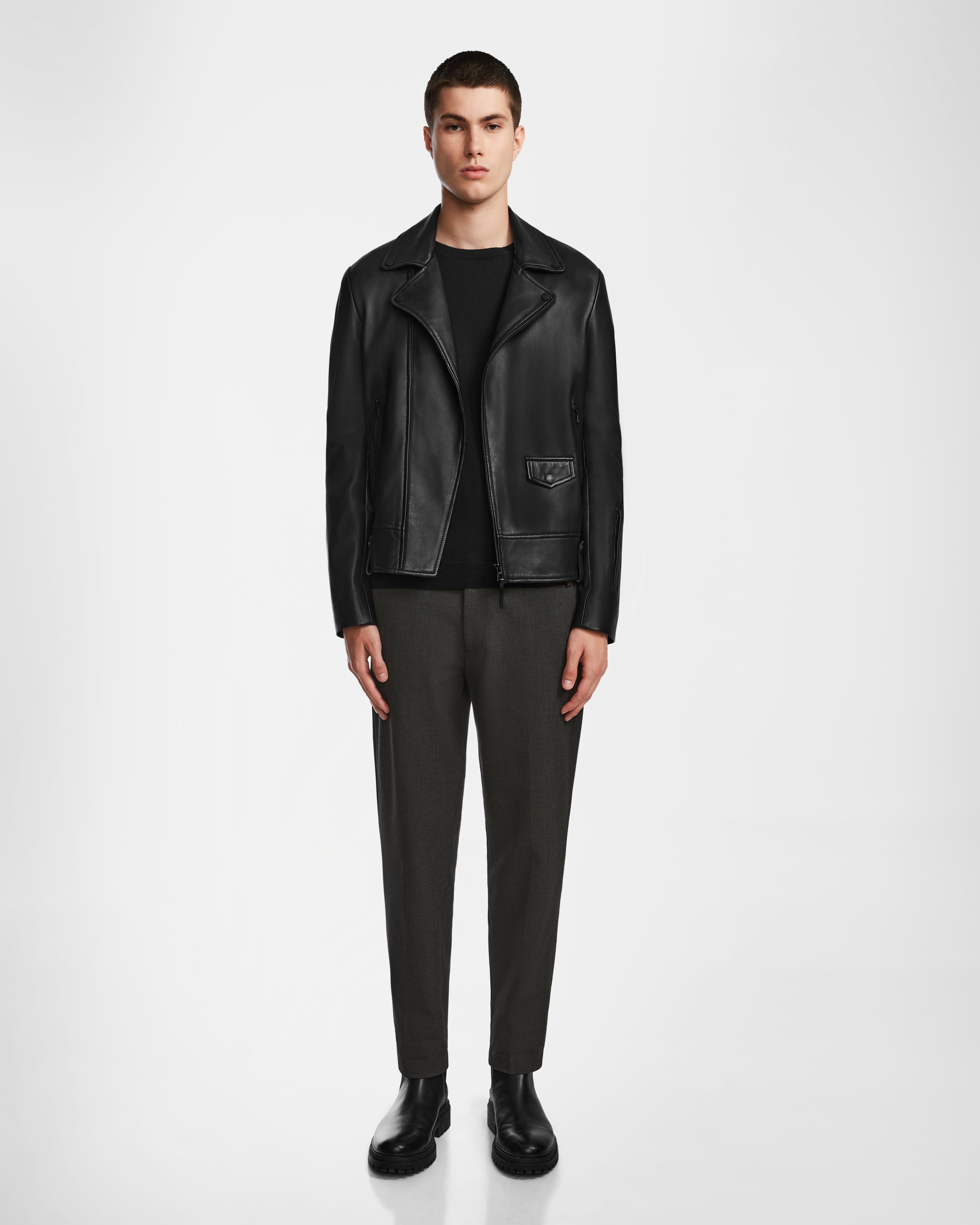 Men's Coats with Wind-Resistant FabricDAREG - 6122004 BLACK