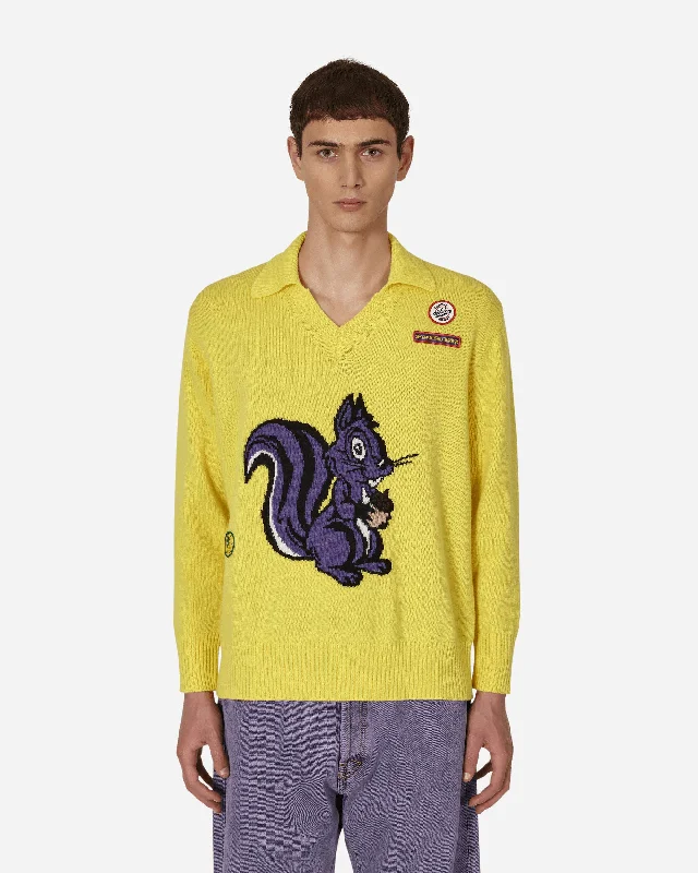 Comfortable Men's Cotton SweatersEmilio Sweater Yellow