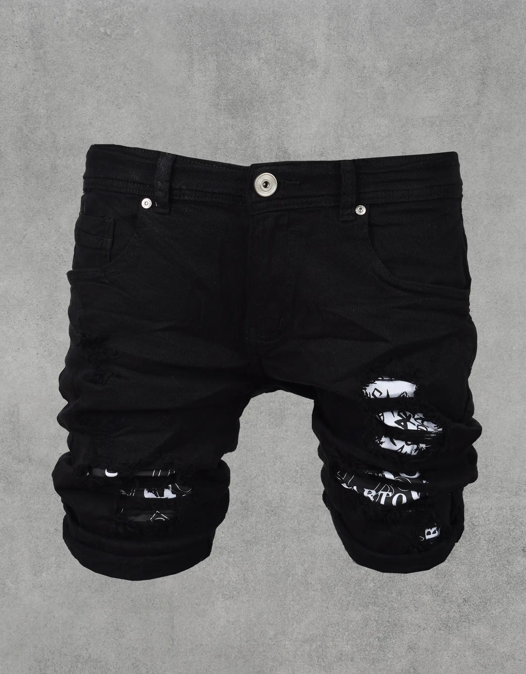 Men's Elastic-Waisted Pants for Easy MovementDenim Short