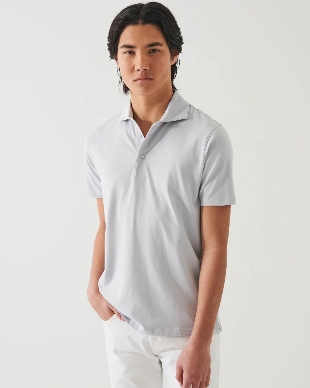 Men's Shirts with Surplice HemlinesPima Stretch Polo