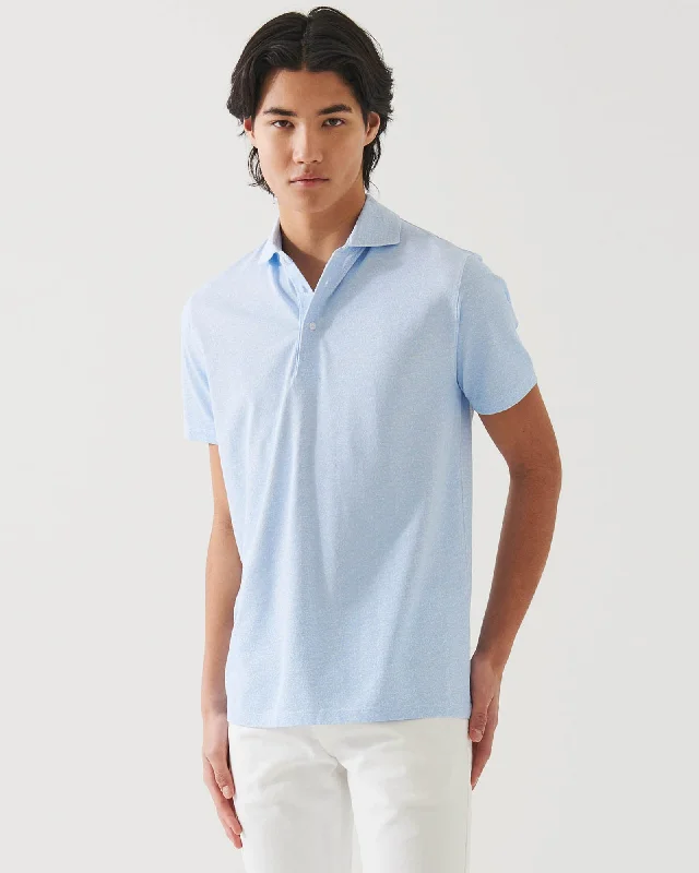 Men's Shirts with Asymmetrical HemlinesShort Sleeve Mini Floral Polo