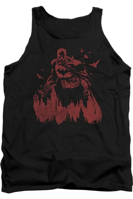 Men's Shirts with Convertible CollarsBatman Red Knight Adult Tank Top