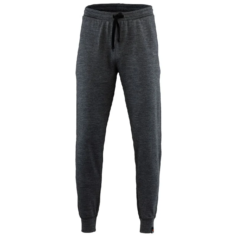 Men's Pants with Patch PocketsMens Merino 260 Lounge Cuffed Joggers (Smoke/Black)