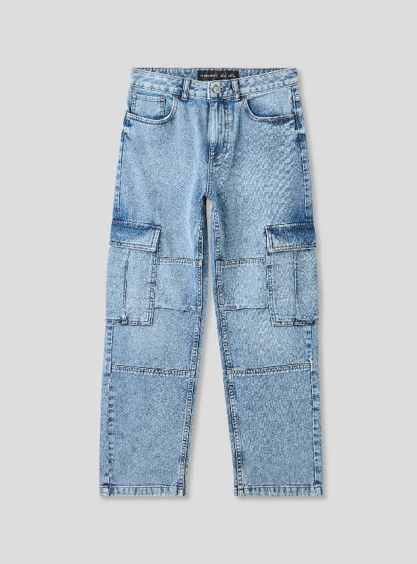 Wide-Leg Men's JeansKids Boys Long pants jeans