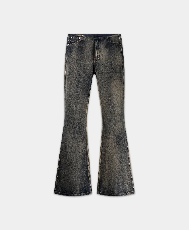 Men's Straight-Leg Jeans in Dark WashBrown Wash Vintage Wash Jeans