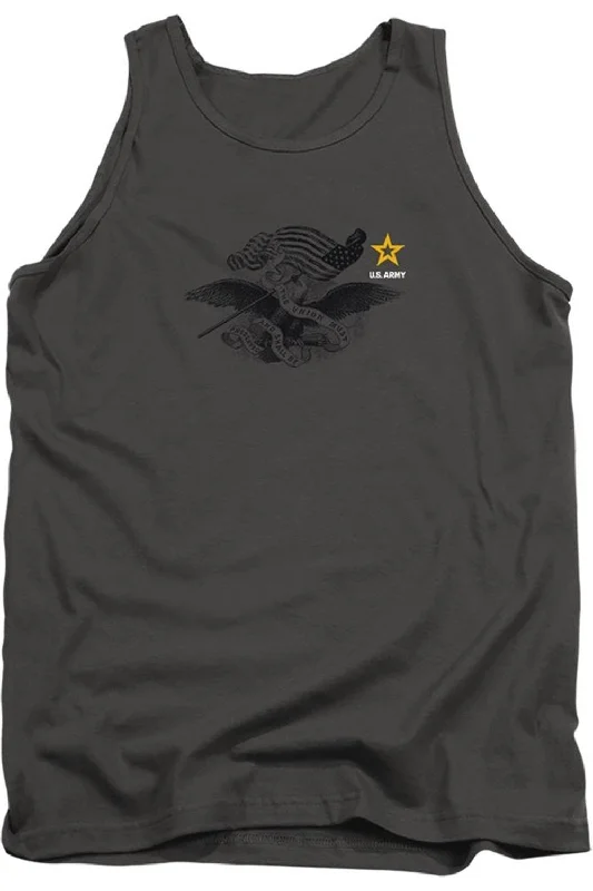 Men's Shirts with Adjustable CuffsU.S. ARMY Left Chest Adult Tank