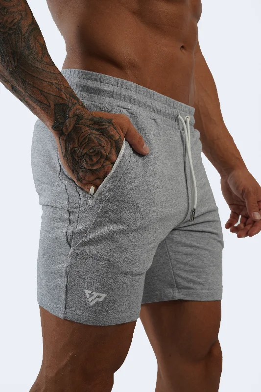 Comfortable Men's JoggersESSENTIAL SHORTS 2.0 - LIGHT GREY