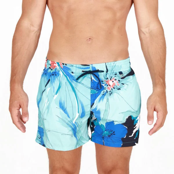 Men's Pants with Functional PocketsID10157-Hom Beach Boxer-Aqua Print