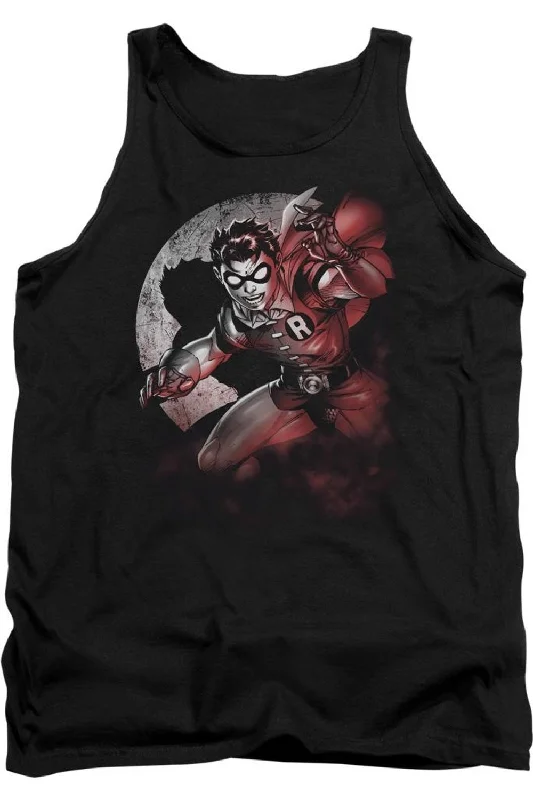 Men's Shirts with Contrast StitchingBatman Robin Spotlight Adult Tank Top