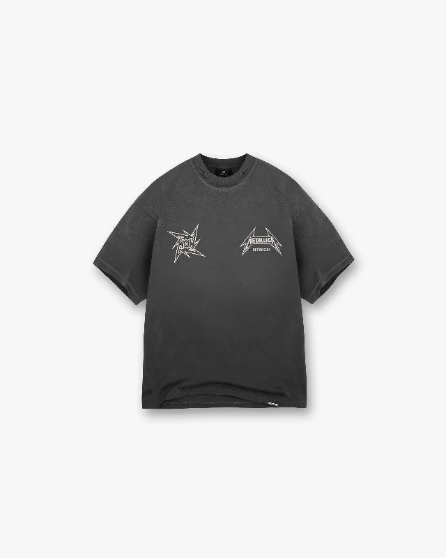 Men's Shirts with Wingtip CollarsRepresent X Metallica Local Crew T-Shirt - Stained Black Men's Shirts with Wingtip CollarsRepresent X Metallica Local Crew T-Shirt - Stained Black